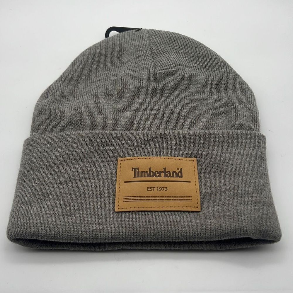 Timberland est‎ 1973 logo patch winter casual beanie OSFM Unisex NWT